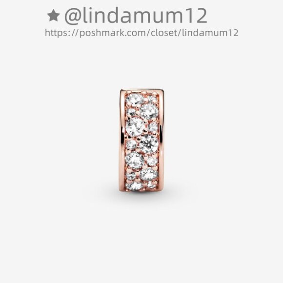Pandora Clear Pavé Clip Charm - Picture 2 of 5